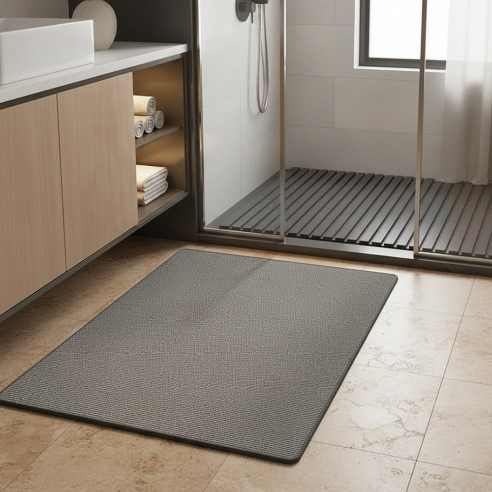Premium Non-Slip Bathroom Rug | Washable Absorbent Bath Mat for Bathroom Floors