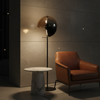 Neralith Soma Modern Floor Lamp - Elegant Glass Standing Lamp for Living Room