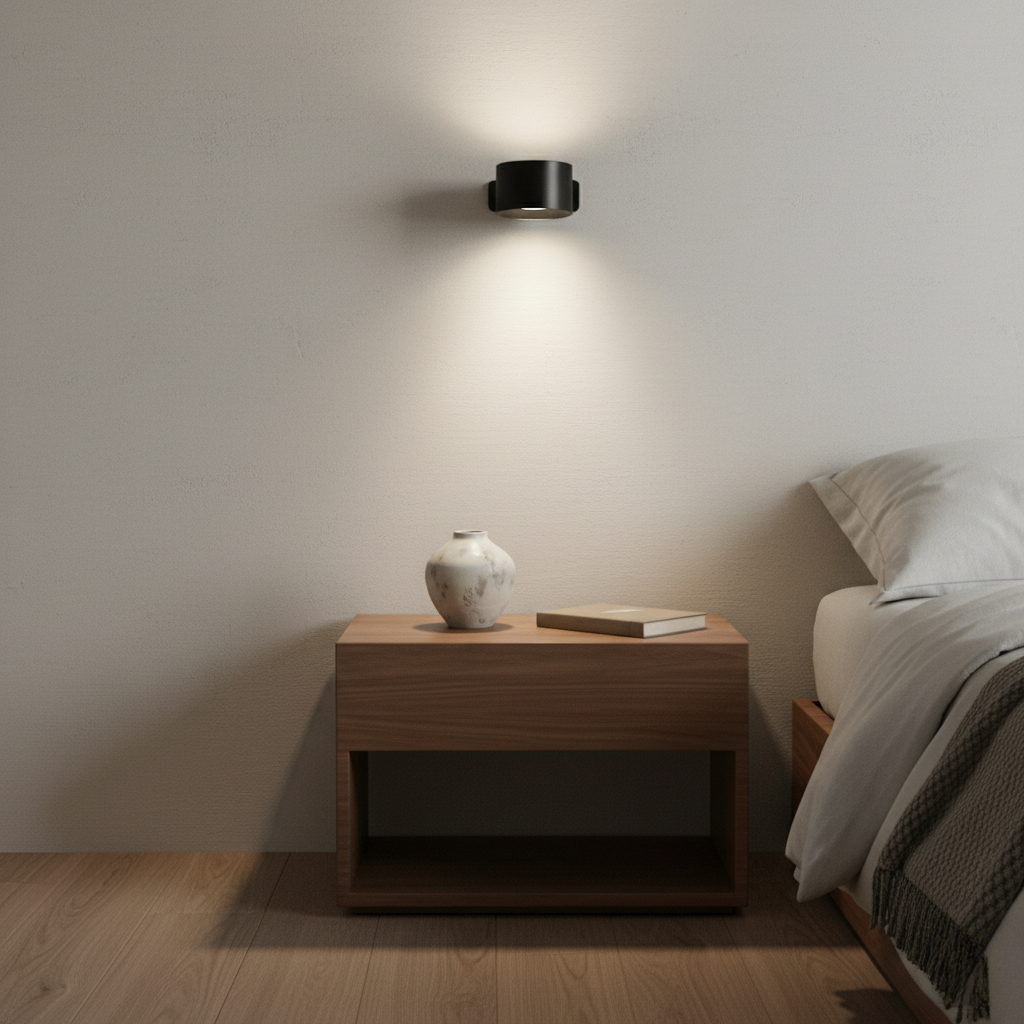 Pivot Easy-Stick – 360° Wireless Dual-Direction LED Wall Sconce, Battery Powered, USB Rechargeable