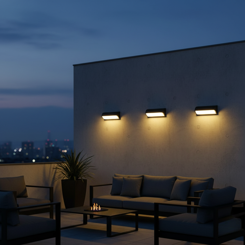Modern Outdoor Wall Light - Waterproof LED Outdoor Wall Lantern for Garden & Porch