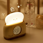 Toastie Digital Alarm Clock with Night Light & Temperature Display for Kids