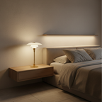 Scandinavian Style Glass Table Lamp - Minimalist LED Bedside & Desk Lighting