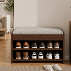 Vintage Solid Wood Shoe Rack Storage - 2/3 Tier Shoe Organizer for Entryway