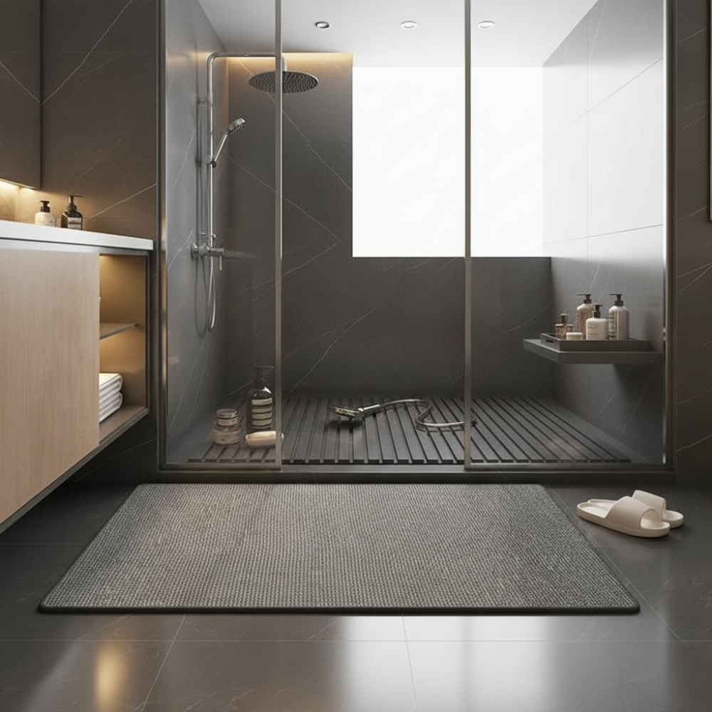 Premium Non-Slip Bathroom Rug | Washable Absorbent Bath Mat for Bathroom Floors