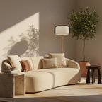 Glasstique | Chic Modern Glass Floor Lamp for Living Room Ambiance