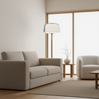 Glasstique | Chic Modern Glass Floor Lamp for Living Room Ambiance