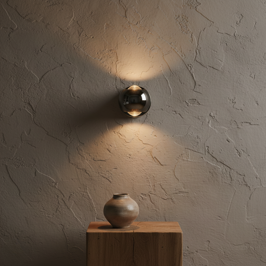 Diabolo Wall Light - Sculptural Hourglass Sconce with Dual Beam Illumination