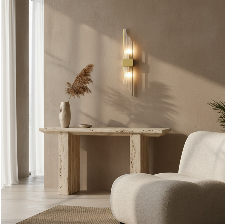 Elegant Crystal Wall Sconce - Adjustable LED Wall Lights for Modern Spaces