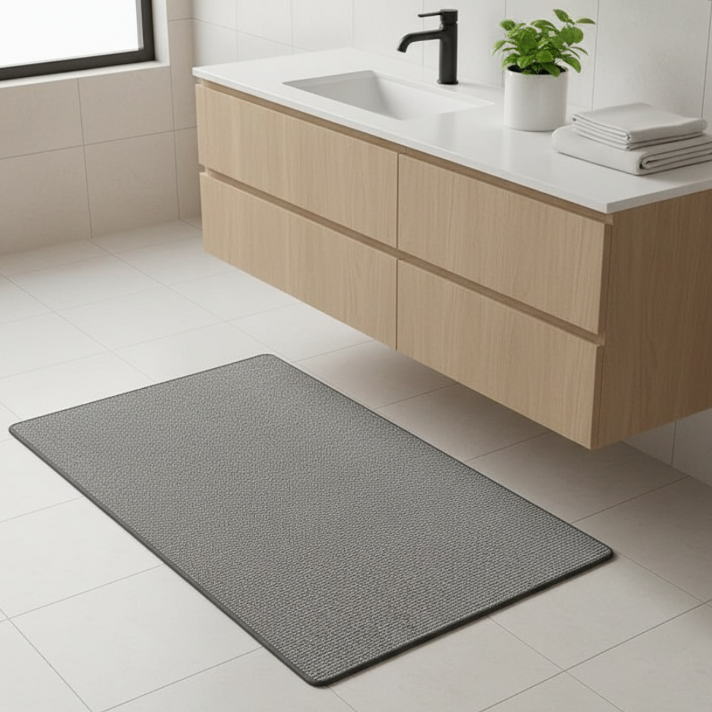 Premium Non-Slip Bathroom Rug | Washable Absorbent Bath Mat for Bathroom Floors