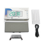 Sleek Curved LED Digital Alarm Clock with Adjustable Dimming Feature