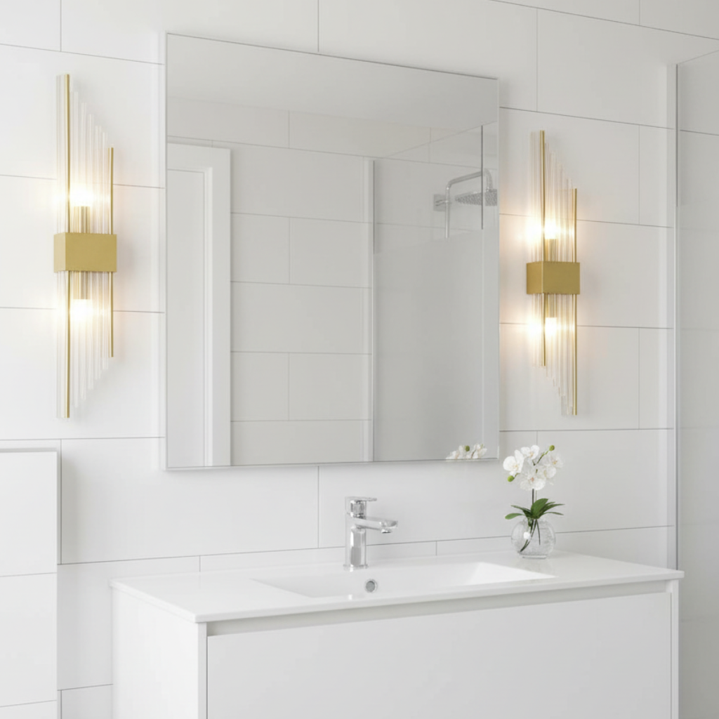 Elegant Crystal Wall Sconce - Adjustable LED Wall Lights for Modern Spaces