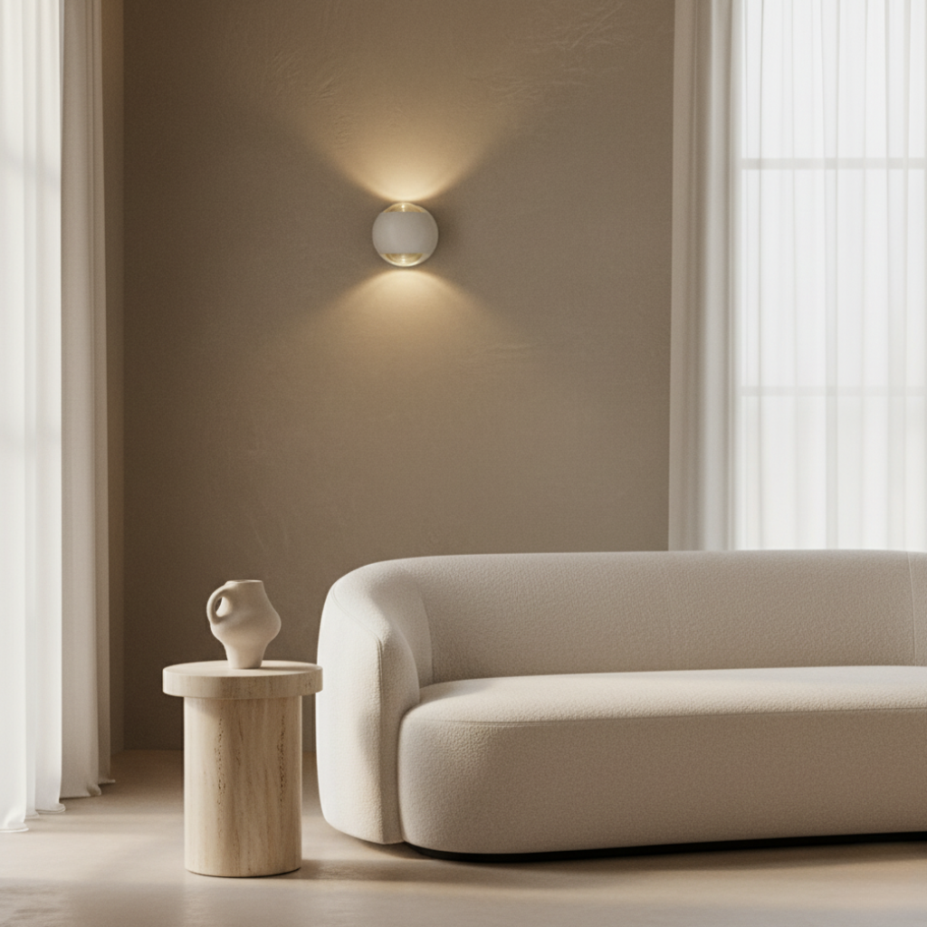 Diabolo Wall Light - Sculptural Hourglass Sconce with Dual Beam Illumination