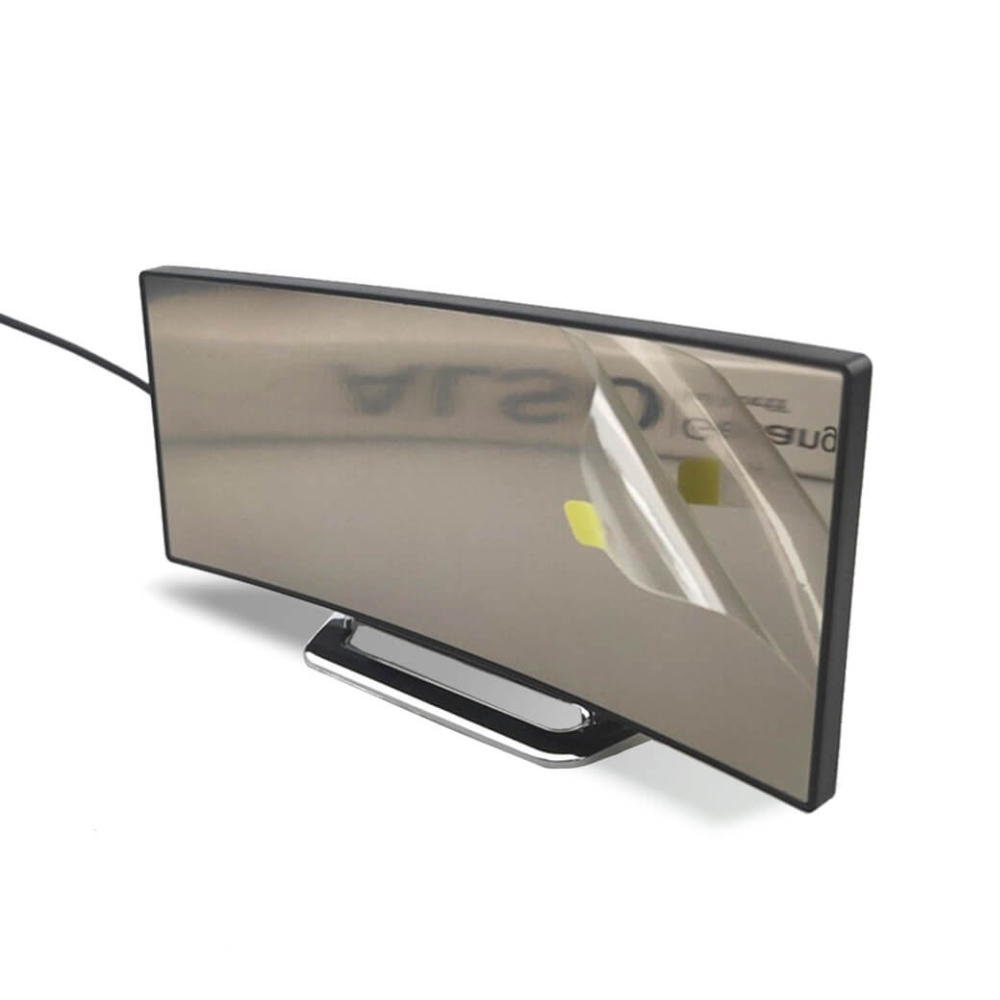 Sleek Curved LED Digital Alarm Clock with Adjustable Dimming Feature