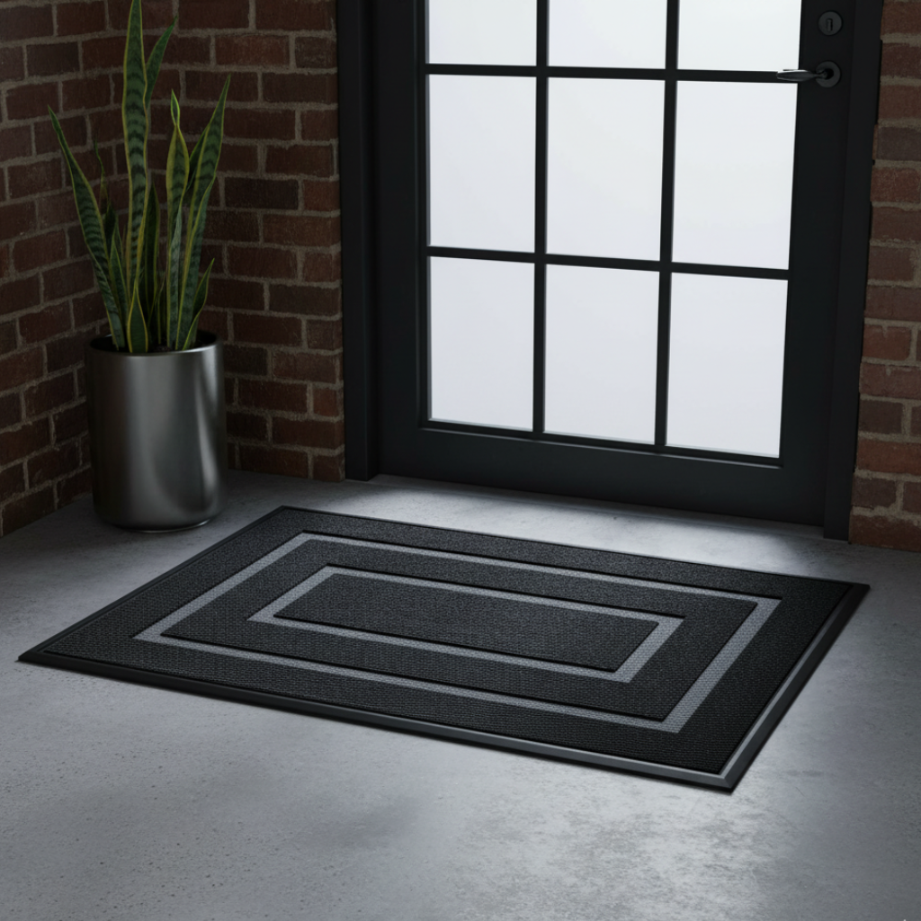 TerraMat - Non-Slip Curved Thread  Outdoor Doormat for Entryways & Patios