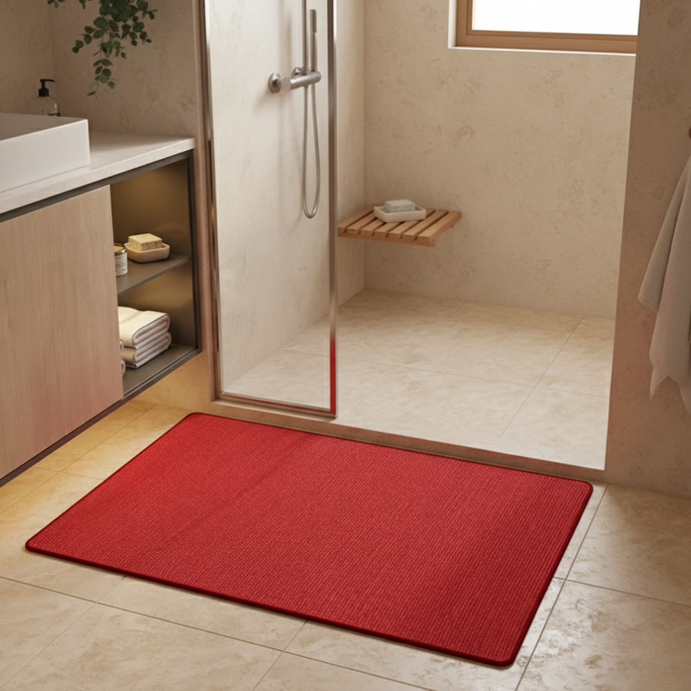 Premium Non-Slip Bathroom Rug | Washable Absorbent Bath Mat for Bathroom Floors