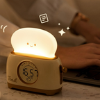 Toastie Digital Alarm Clock with Night Light & Temperature Display for Kids
