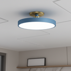 Datum Flush Mount Ceiling Light - Modern Two-Tone LED Fixture with Dimmable Option