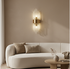 Elegant Crystal Wall Sconce - Adjustable LED Wall Lights for Modern Spaces