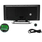 Sleek Curved LED Digital Alarm Clock with Adjustable Dimming Feature