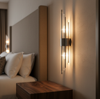 Elegant Crystal Wall Sconce - Adjustable LED Wall Lights for Modern Spaces