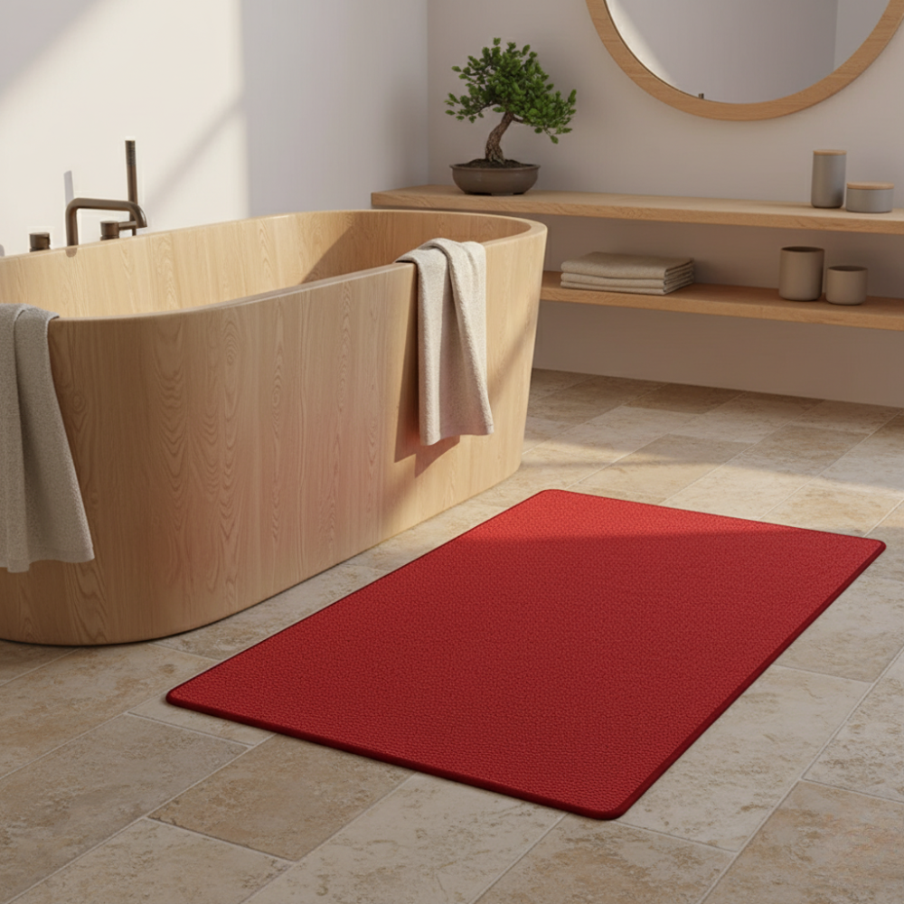 Premium Non-Slip Bathroom Rug | Washable Absorbent Bath Mat for Bathroom Floors