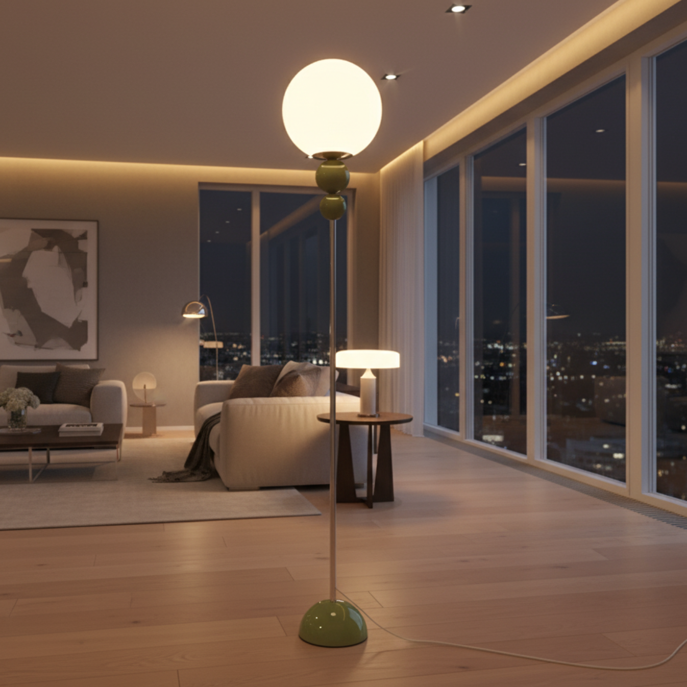 Clavora | Elegant Modern LED Floor Lamp for Living Room and Office