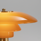 Scandinavian Style Glass Table Lamp - Minimalist LED Bedside & Desk Lighting
