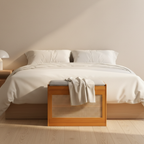 Stylish Bamboo Shoe Storage Bench with Cushioned Seating for Entryway