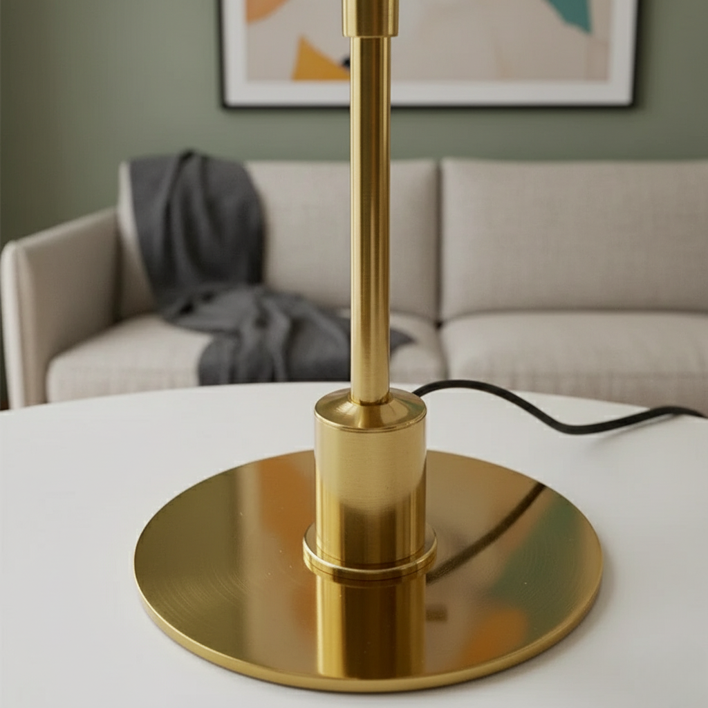 Scandinavian Style Glass Table Lamp - Minimalist LED Bedside & Desk Lighting