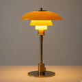 Scandinavian Style Glass Table Lamp - Minimalist LED Bedside & Desk Lighting