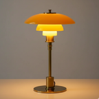Scandinavian Style Glass Table Lamp - Minimalist LED Bedside & Desk Lighting