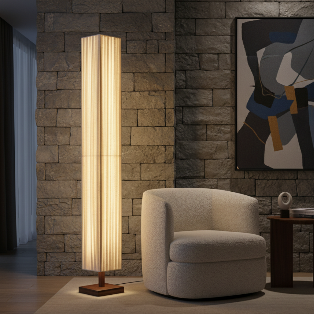 Hikari | Elegant Modern Japanese Floor Lamp with Soft Warm LED Light