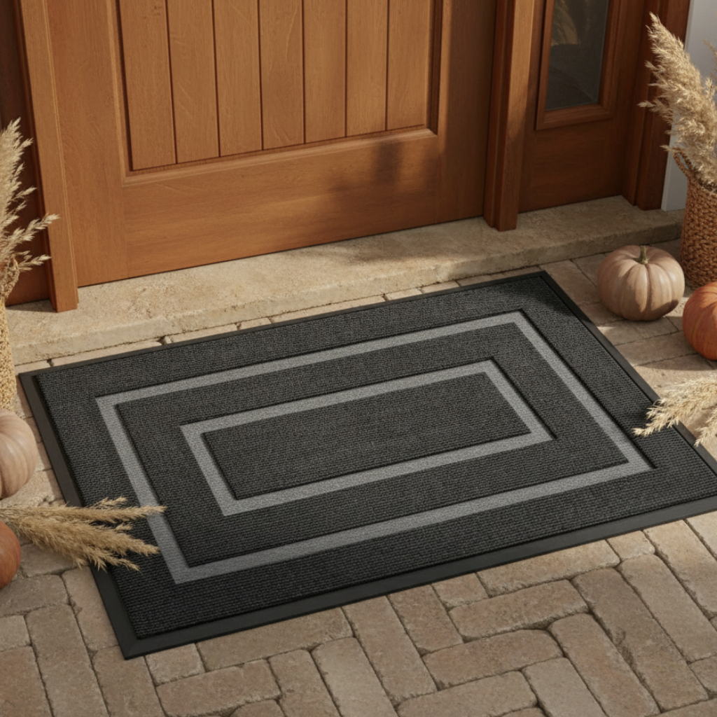 TerraMat - Non-Slip Curved Thread  Outdoor Doormat for Entryways & Patios