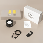 Pivot Easy-Stick - 360° Wireless Wall Sconce, Cordless LED, Battery Powered, USB Rechargeable
