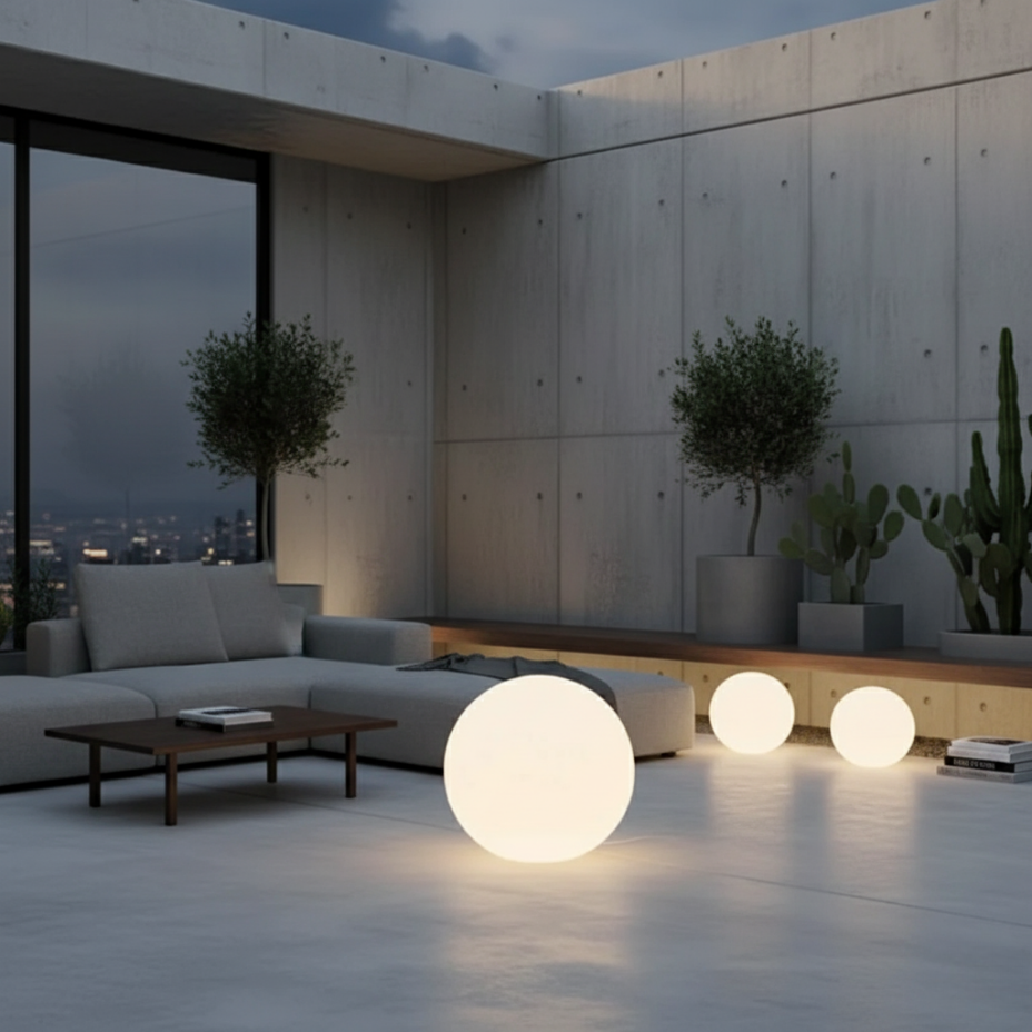 SphereGlow | Stylish Eco-Friendly Modern Ball Lamp with 16 Color Options