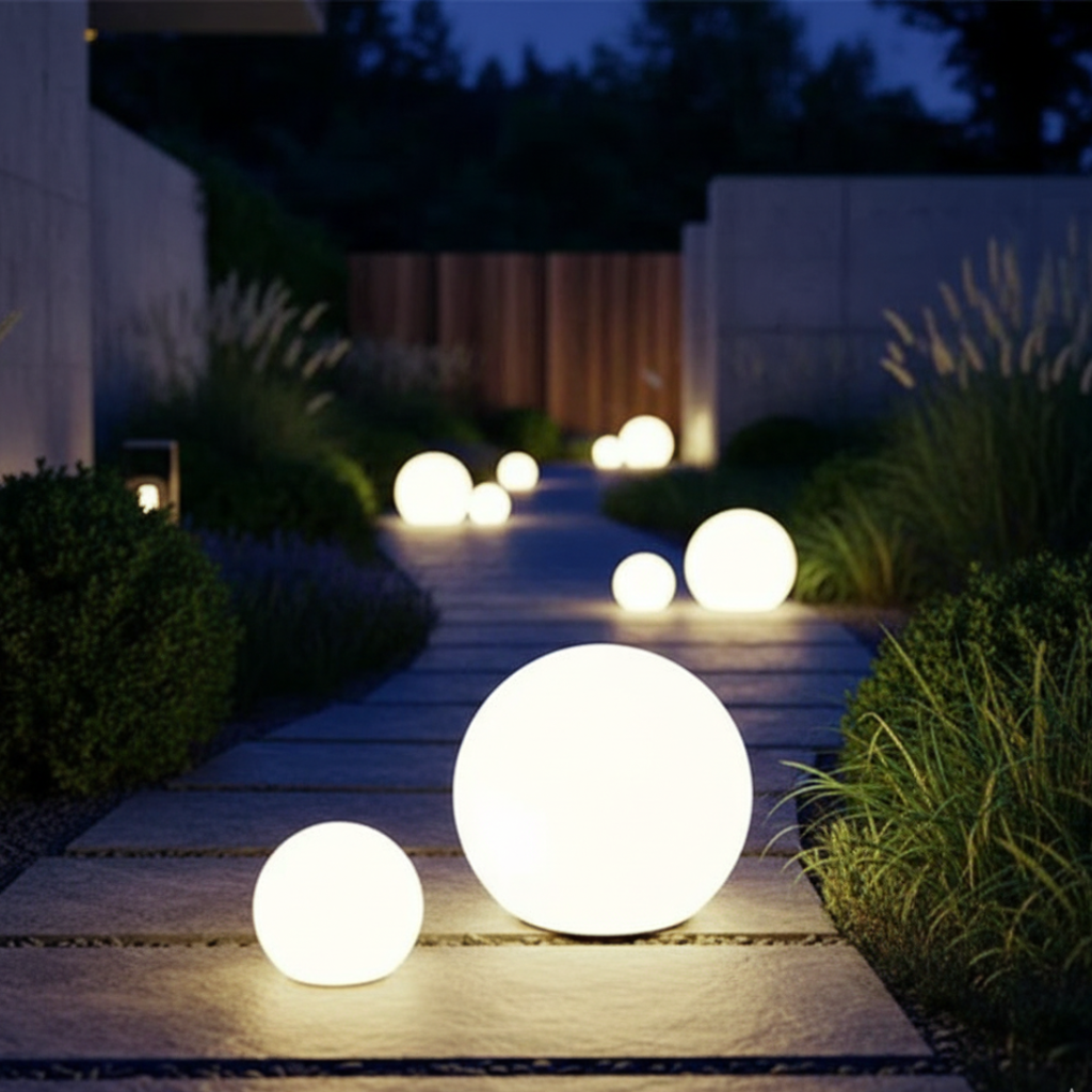 SphereGlow | Stylish Eco-Friendly Modern Ball Lamp with 16 Color Options