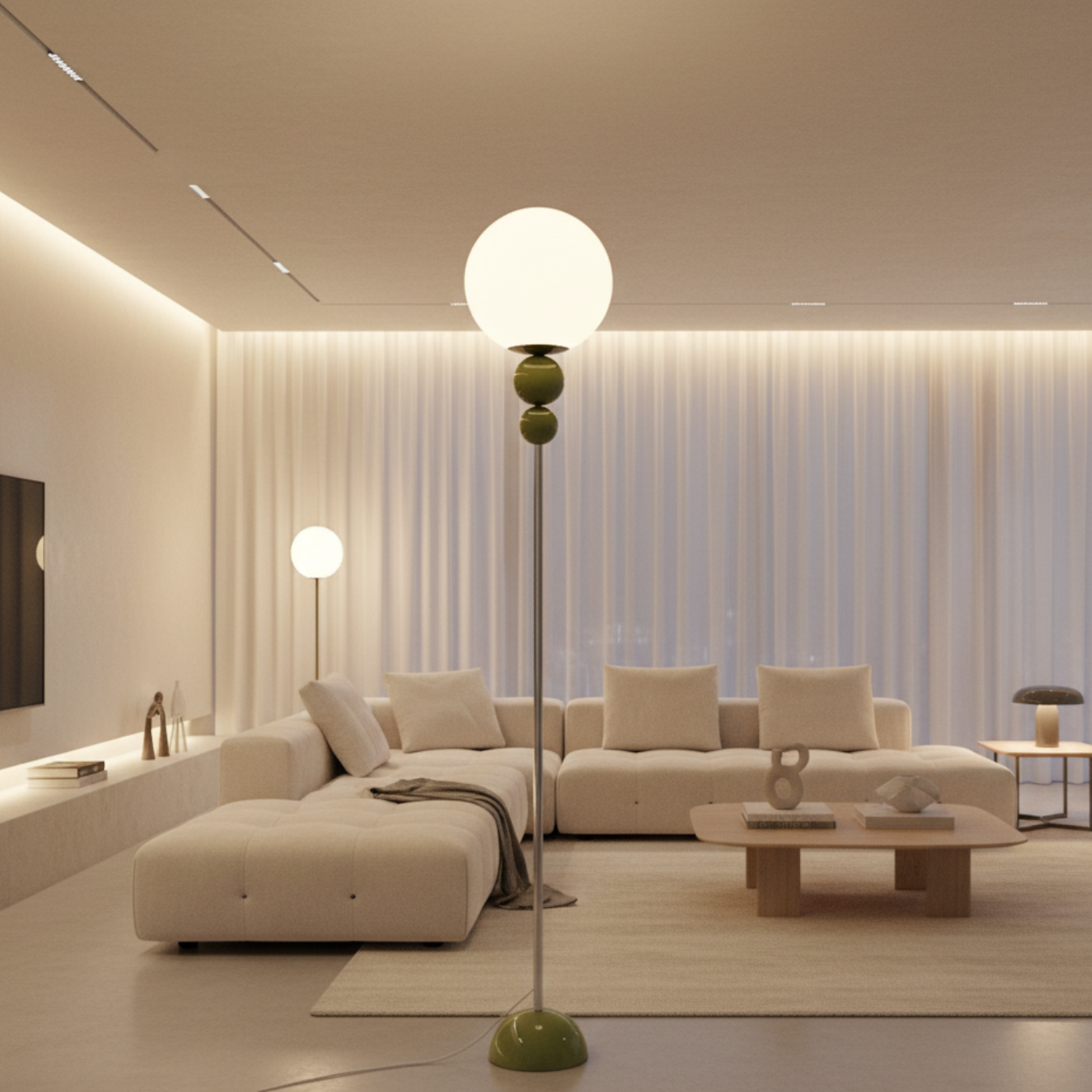 Clavora | Elegant Modern LED Floor Lamp for Living Room and Office
