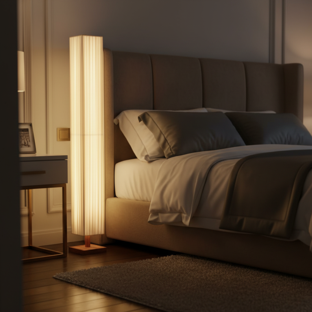 Hikari | Elegant Modern Japanese Floor Lamp with Soft Warm LED Light