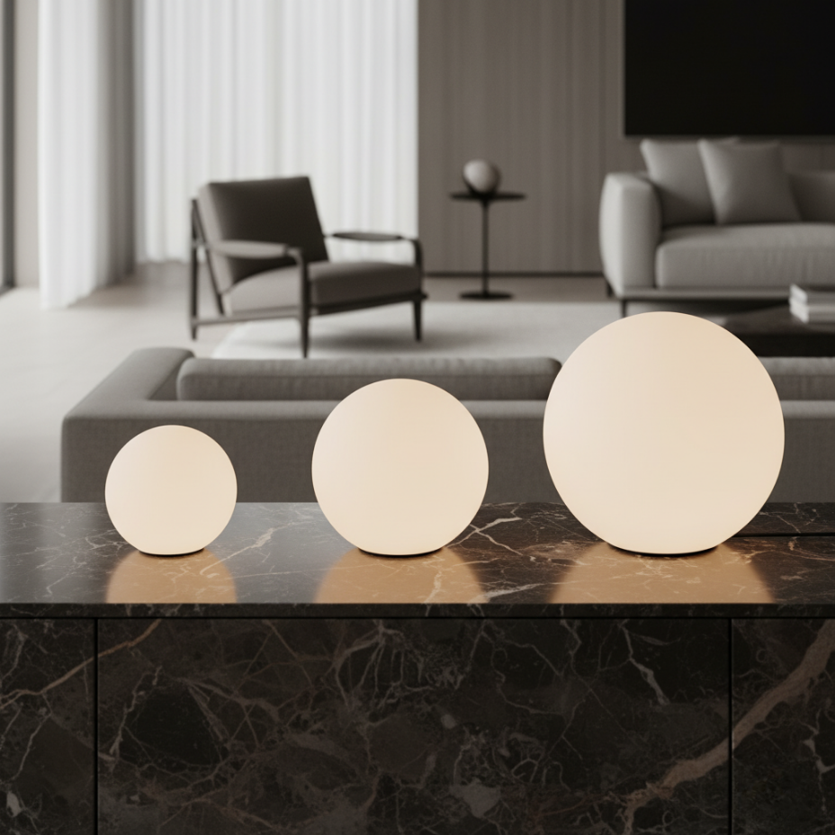 SphereGlow | Stylish Eco-Friendly Modern Ball Lamp with 16 Color Options