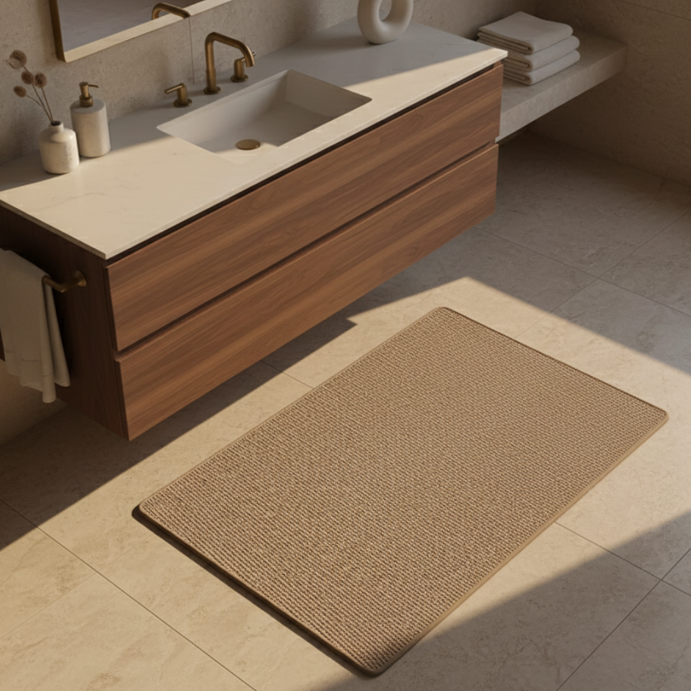 Premium Non-Slip Bathroom Rug | Washable Absorbent Bath Mat for Bathroom Floors