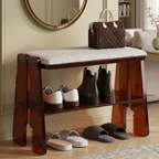 Modern Minimalist Shoe Storage Cabinet - 2/3 Tier Cotton Linen Design for Entryway