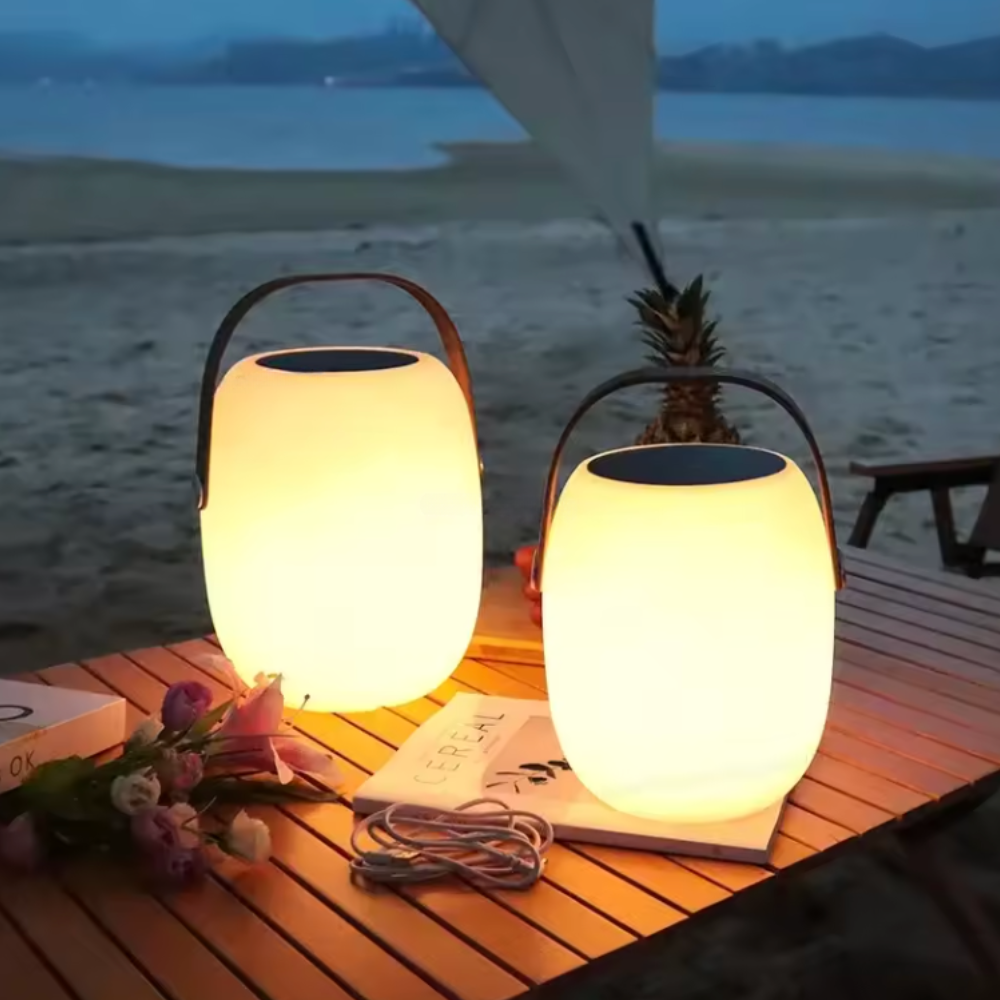 Elegant Solar Outdoor LED Lamp for Garden & Terrace Use