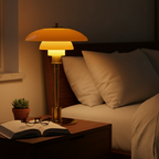 Scandinavian Style Glass Table Lamp - Minimalist LED Bedside & Desk Lighting