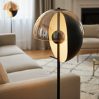 Neralith Soma Modern Floor Lamp - Elegant Glass Standing Lamp for Living Room