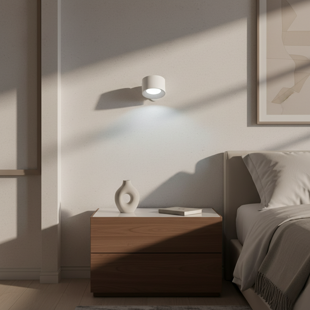 Pivot Easy-Stick - 360° Wireless Wall Sconce, Cordless LED, Battery Powered, USB Rechargeable