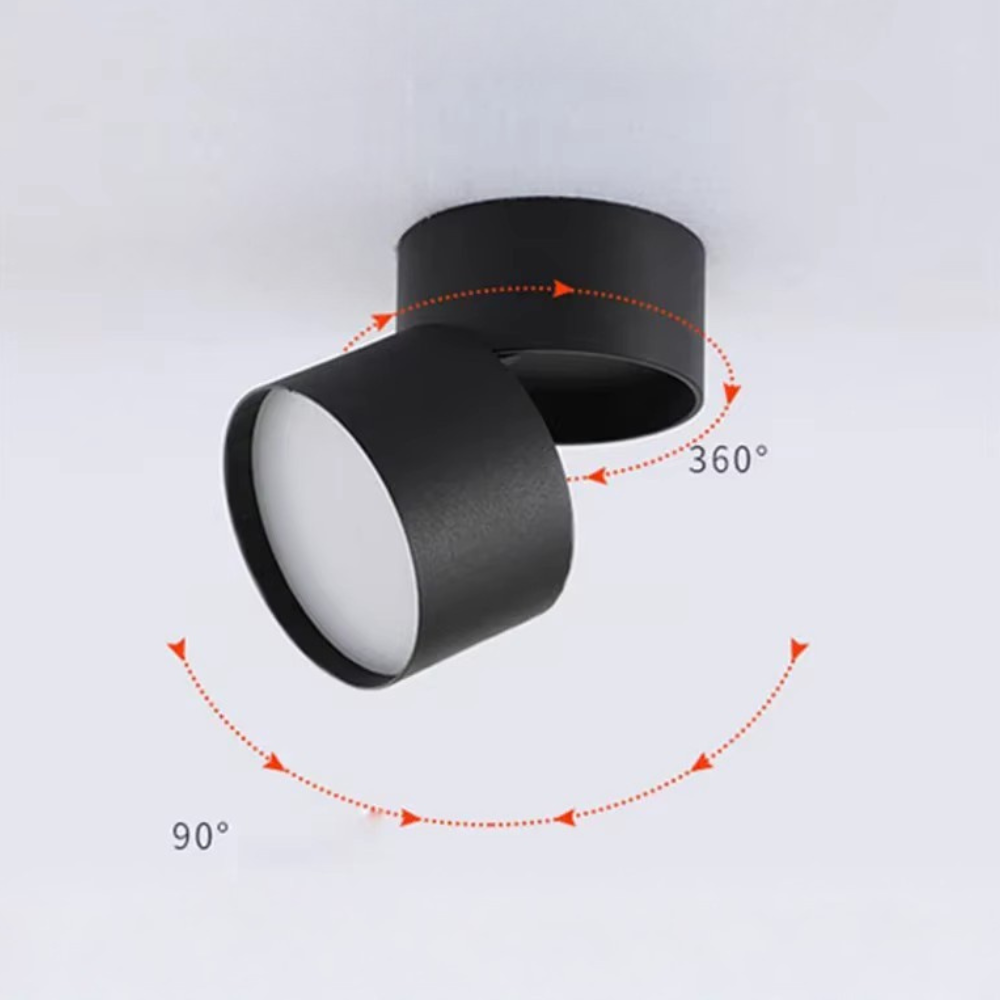 Sleek Adjustable LED Spotlight Ceiling Light for Modern Interiors