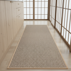 PureStep - Woven Kitchen Mat with Non-Slip Rubber Backing, Washable & Water Absorbent Floor Rug for Modern Home Decor