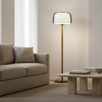 Glasstique | Chic Modern Glass Floor Lamp for Living Room Ambiance