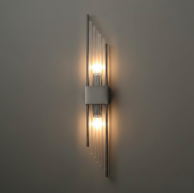 Elegant Crystal Wall Sconce - Adjustable LED Wall Lights for Modern Spaces
