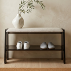 Modern Minimalist Shoe Storage Cabinet - 2/3 Tier Cotton Linen Design for Entryway